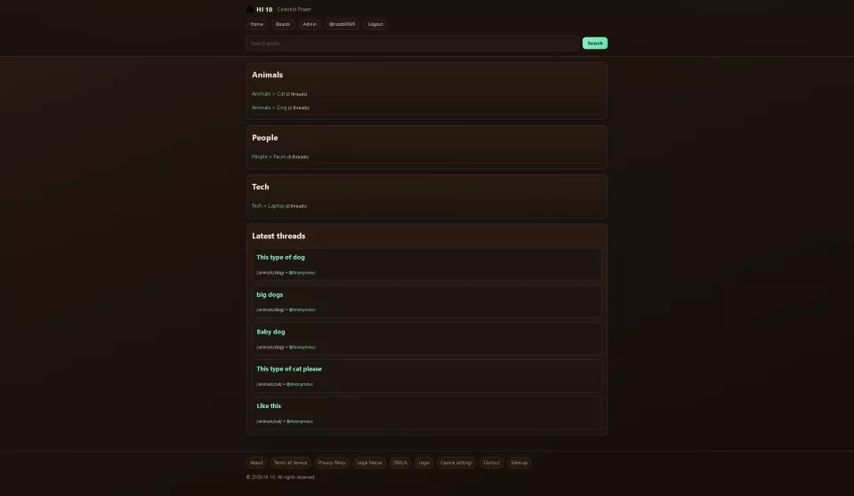 Community imageboard PHP + SQLite