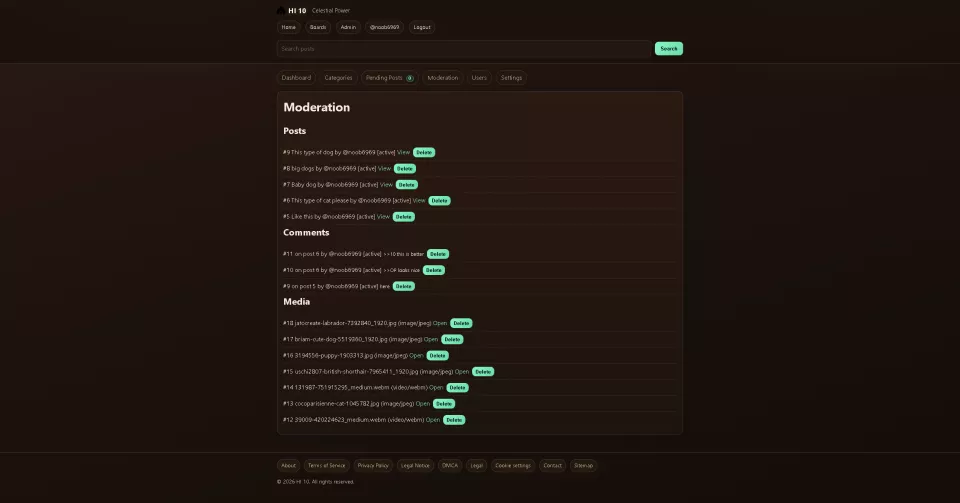 Community imageboard PHP + SQLite