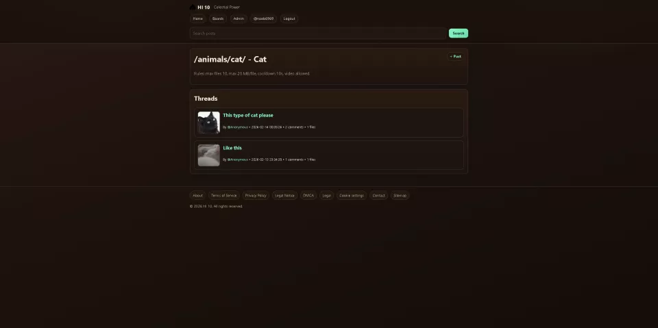 Community imageboard PHP + SQLite