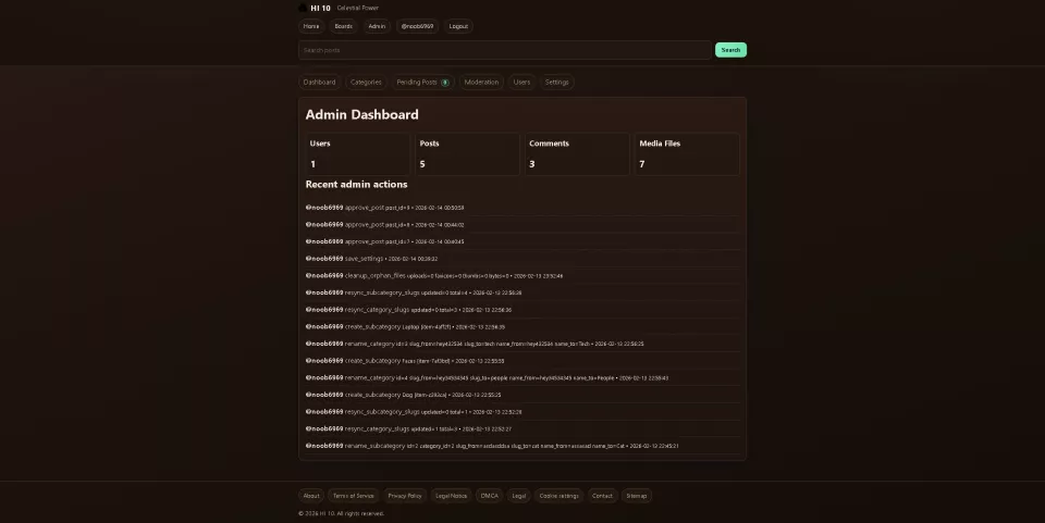 Community imageboard PHP + SQLite