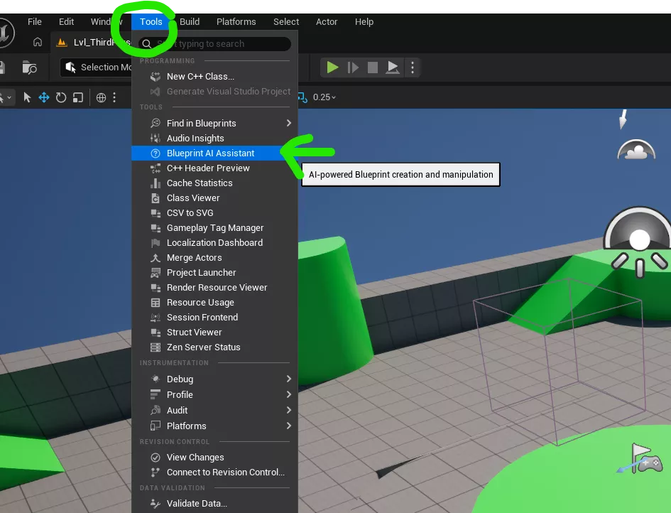 Unreal Engine BlueprintAIAssistant - AI-powered Blueprint creation and manipulation