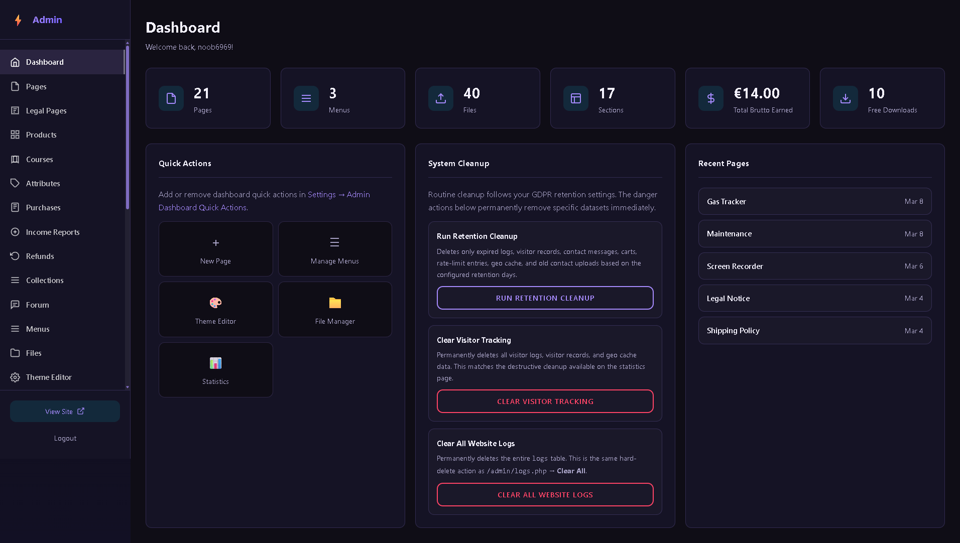 Premium PHP 8.5 E-Commerce, Courses & Community Website with Admin Panel